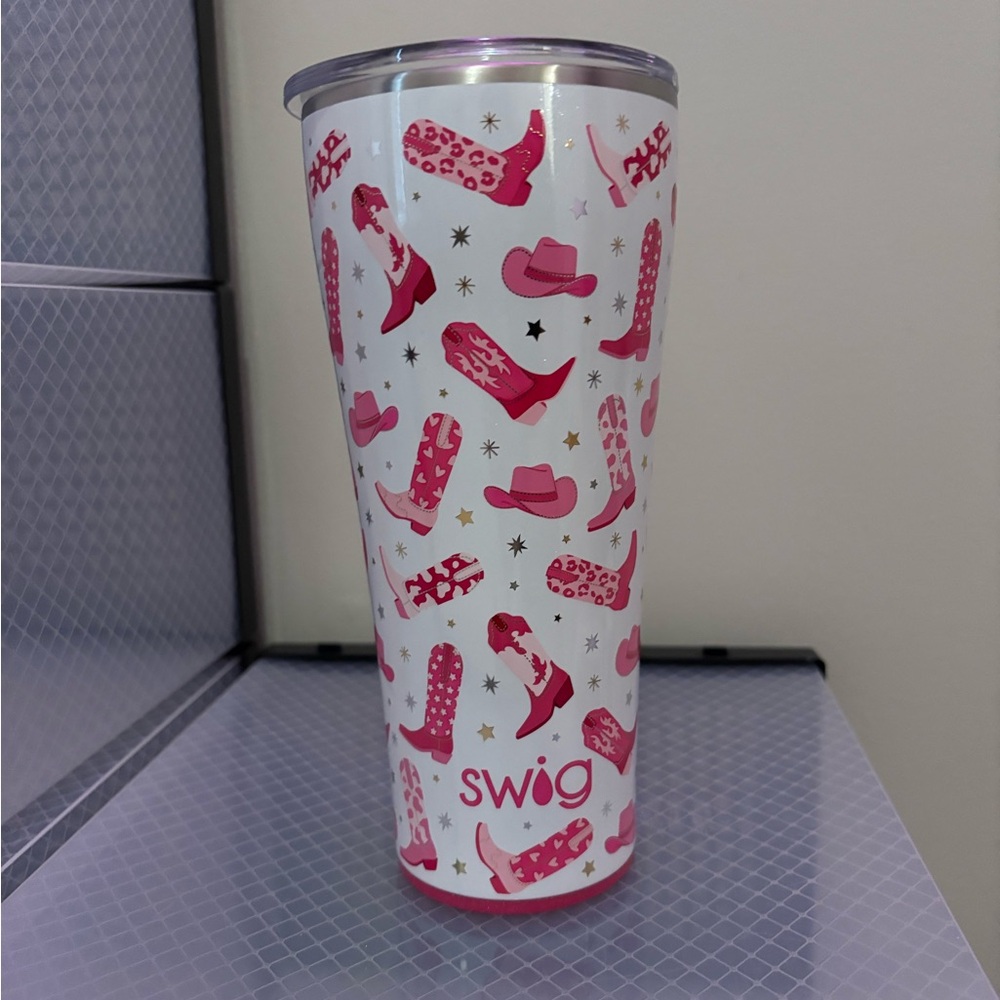 Cute Pink Cowgirl Boot Swig Cup